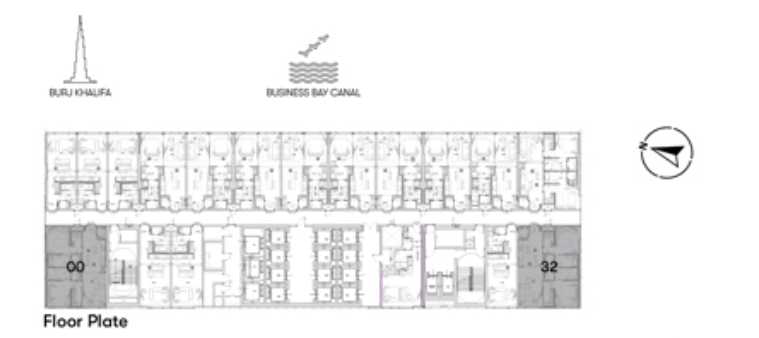 Type 1 - Floor 15-20 - 2BHK Unit 32